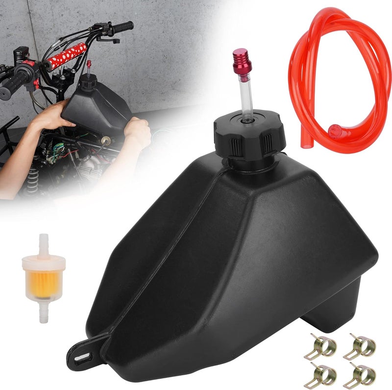 MTATCN Motorcycle Gas Tank with Threaded Cap for 50cc 70cc 90cc 110cc 125cc Coolster 3050C 3125R Taotao ATA 125D 110B Boulder B1 Vitacci Roketa HAWK Ice bear Mountopz JCL Yamoto ATV Quad 4 Wheeler - Image 1